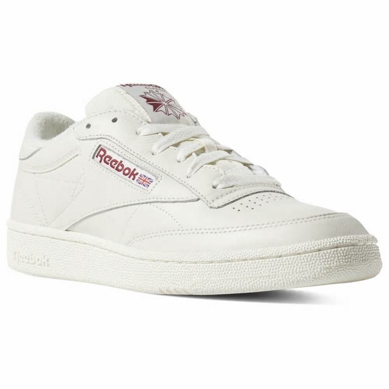 Reebok Club C 85 Tenisky Panske - Biele/Červené ZU5905ID